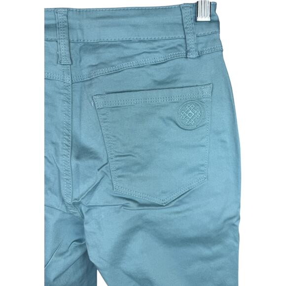 Laurie Felt Wave Crop Straight Jeans Dusty Blue Sz 6 NWT Cotton Blend Stretch - Picture 8 of 13